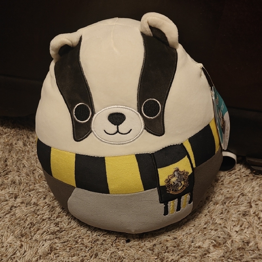 Badger Plush with Scarf